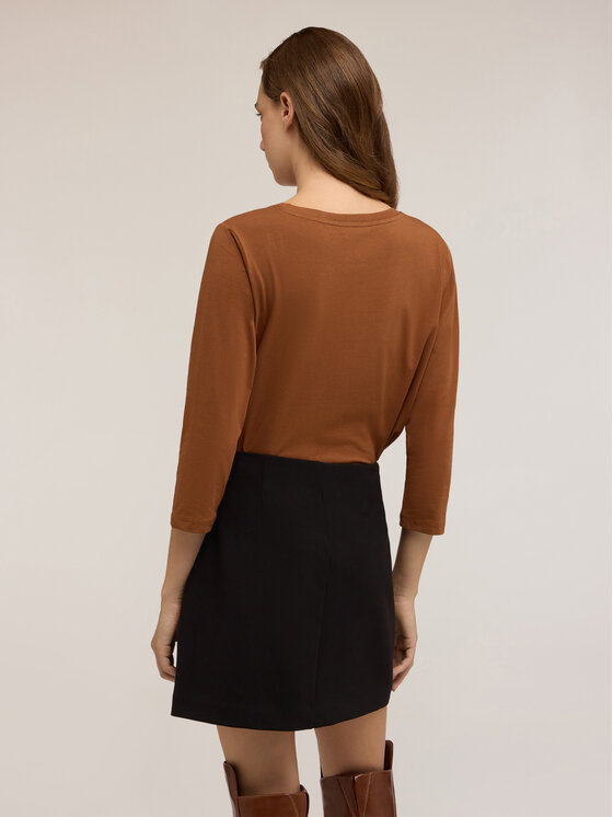 Motivi Motivi T-shirt G064W703440N022 Arancione Regular Fit