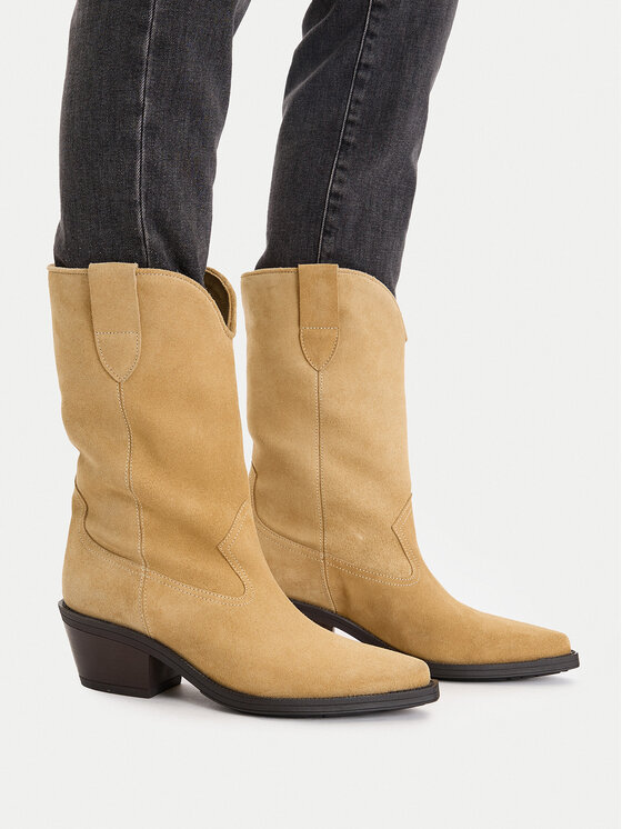 Badura Cizme și botine cowboy EO-CAMILA-5031 Bej