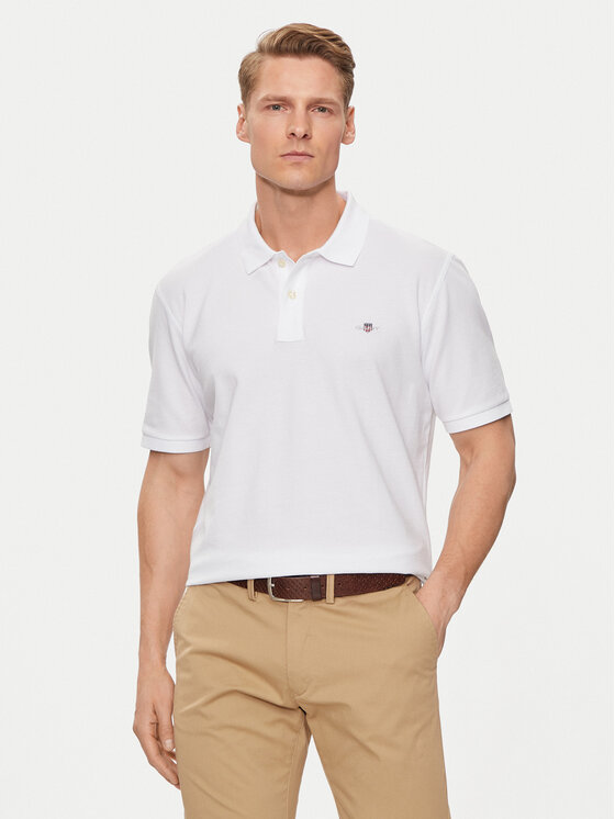 Gant Polo Shield 2210 Balts Regular Fit