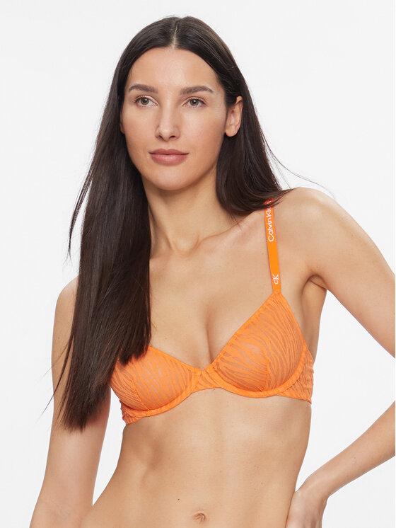 Calvin Klein Underwear Krūšturis ar stīpiņu 000QF7376E Oranžs