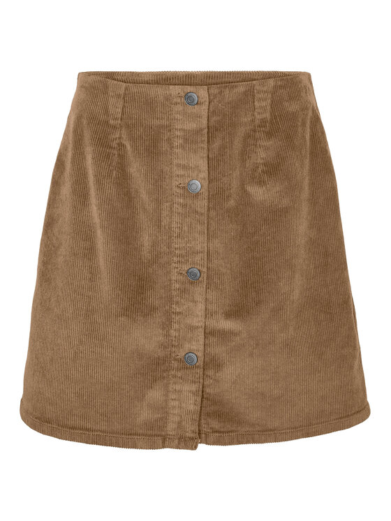 Vero Moda Vero Moda Spódnica mini Etta 10315342 Beżowy Regular Fit