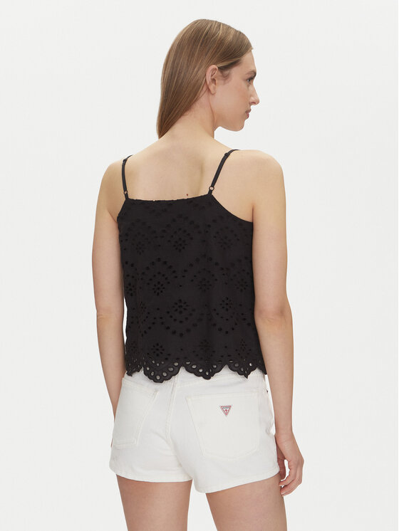 Pieces Pieces Top Vilde 17156563 Czarny Regular Fit