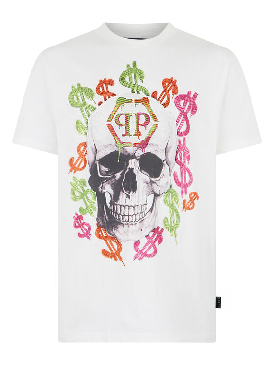 PHILIPP PLEIN PHILIPP PLEIN T-Shirt 31609 Biały Regular Fit