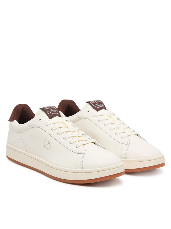Tommy Jeans Tommy Jeans Sneakersy Archive '98 Leather Court EM0EM01791 Krémová