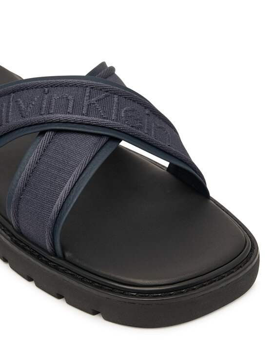 Calvin Klein Calvin Klein Šľapky Sq Molded Sandal Xcross Wb HM0HM02101 Tmavomodrá