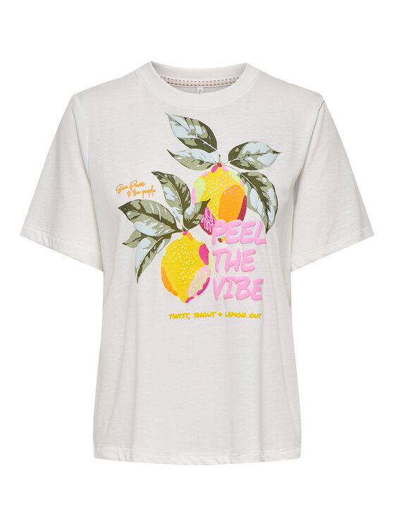 ONLY ONLY T-shirt Bilins 15320615 Bianco Regular Fit