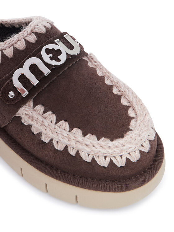 Mou Mou Sněhule Bounce Clog FW531001A Tmavě hnědá