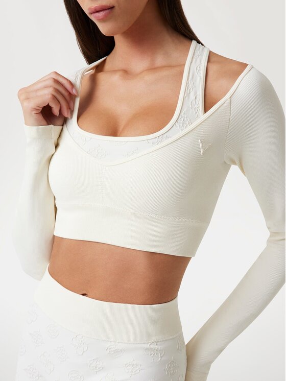 Guess Guess Top 178483 Biały Classic Fit