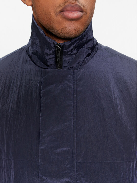 Calvin Klein Calvin Klein Kurtka przejściowa Crinkle 2.0 K10K112363 Granatowy Relaxed Fit
