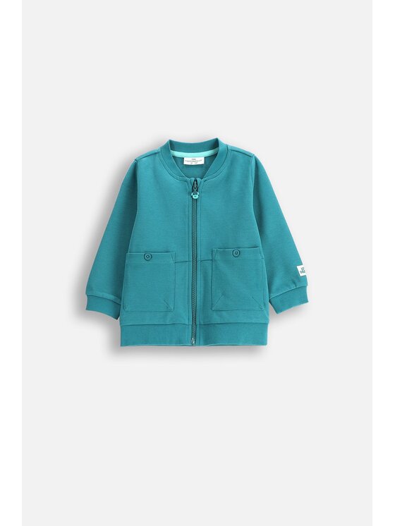 Coccodrillo Coccodrillo Mikina WC5132201DBN-013 Tyrkysová Regular Fit