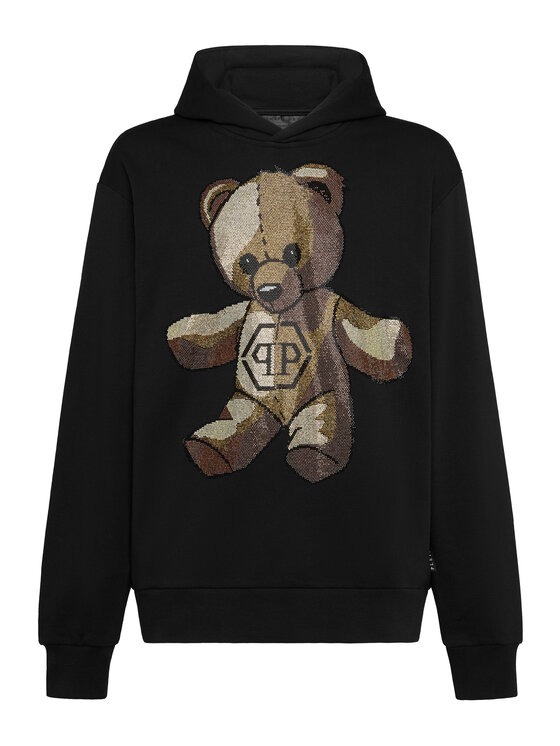 PHILIPP PLEIN PHILIPP PLEIN Mikina 23065 Čierna Regular Fit