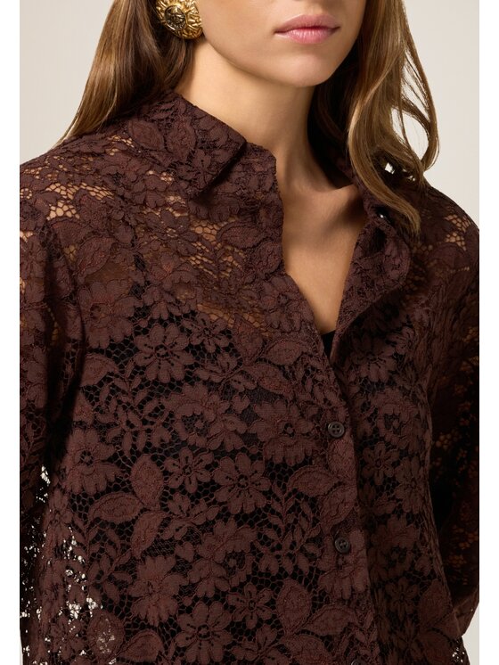 Oltre Oltre Camicia 5086R003165N032 Marrone Regular Fit