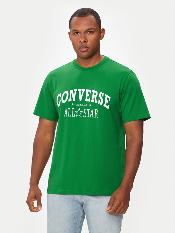 Converse Tričko M Retro Chuck Vintage Tee 10026458-A01 Zelená Regular Fit