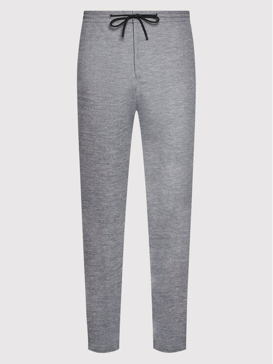 Selected Homme Selected Homme Kalhoty z materiálu Connor 16078496 Šedá Slim Fit