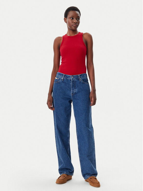 Tommy Hilfiger Tommy Hilfiger Marškinėliai WW0WW38635 Raudona Slim Fit