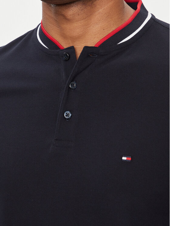Tommy Hilfiger Tommy Hilfiger Polo Mao MW0MW34752 Granatowy Slim Fit