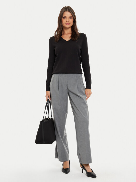 Tommy Hilfiger Tommy Hilfiger Пуловер WW0WW40098 Черен Regular Fit