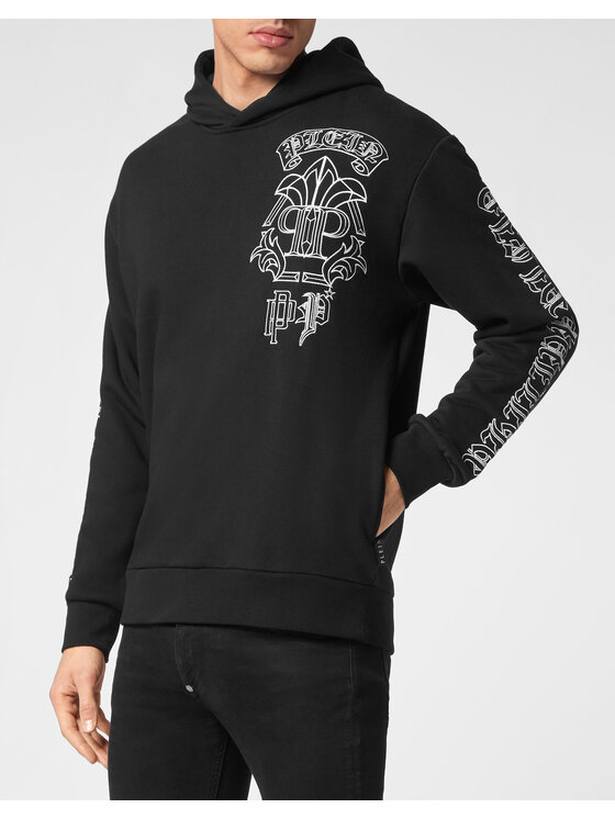 PHILIPP PLEIN PHILIPP PLEIN Bluza 1027 Czarny Regular Fit