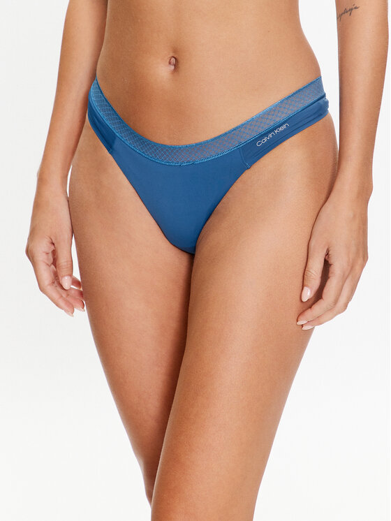 Calvin Klein Underwear Stringtanga 000QF6307E Blau