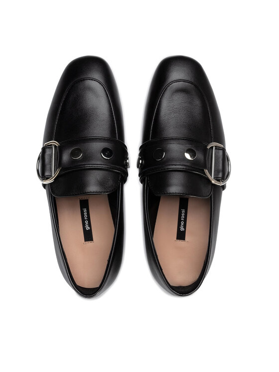 GINO ROSSI Gino Rossi Loafersy Iku DWI968-Z47-0324-9900-0 Czarny