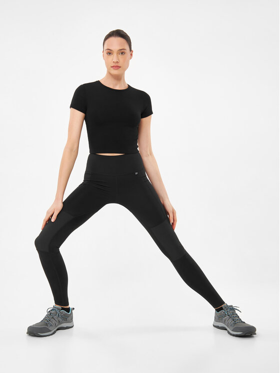 Viking Viking Legginsy Levanta Lady Czarny Slim Fit