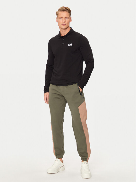EA7 Emporio Armani EA7 Emporio Armani Polo 8NPF15 PJVQZ 1200 Crna Regular Fit