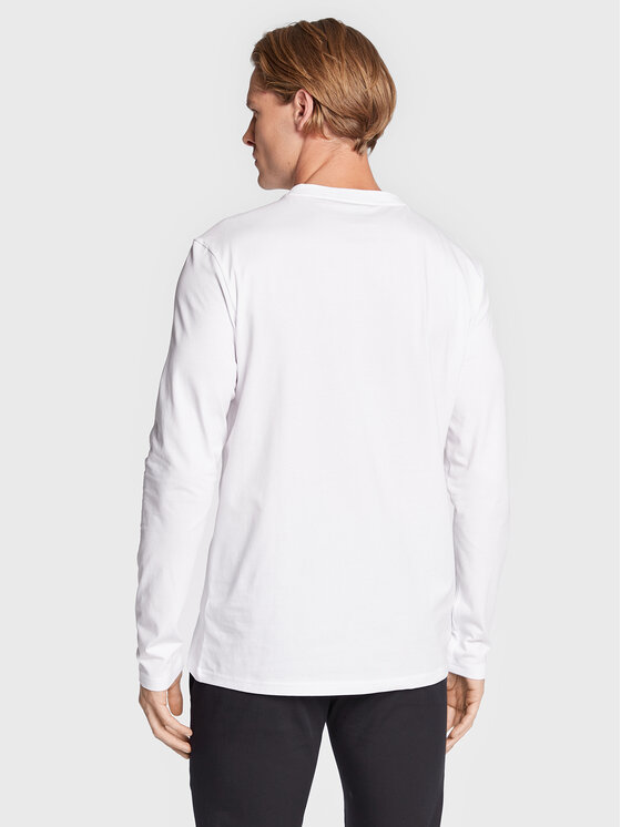 BOSS Boss Longsleeve TChark 50473286 Biały Regular Fit