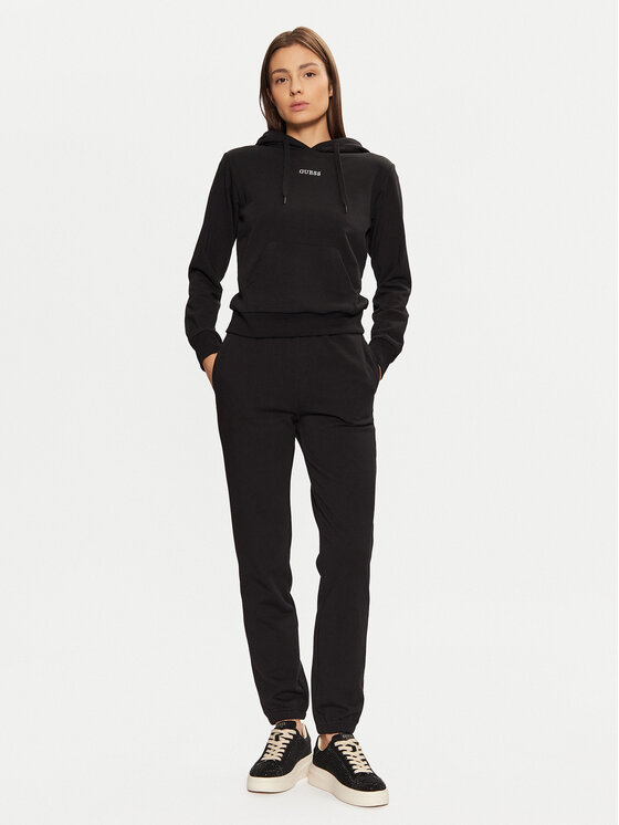 Guess Guess Teplákové nohavice O5RB01 KCO31 Čierna Regular Fit