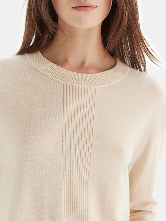 Patrizia Pepe Patrizia Pepe Maglione 2K0363/KM36-W405 Écru Regular Fit