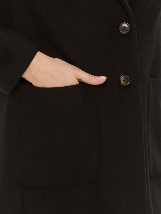 United Colors Of Benetton United Colors Of Benetton Wollmantel 28HFDN02V Schwarz Regular Fit