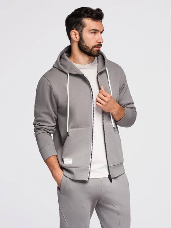 Ombre Ombre Komplet dresowy Z119 Szary Regular Fit