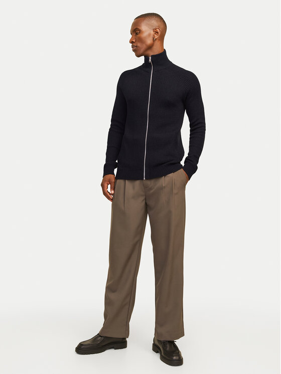 Jack&Jones Jack&Jones Kardigan Pannel 12258474 Crna Regular Fit