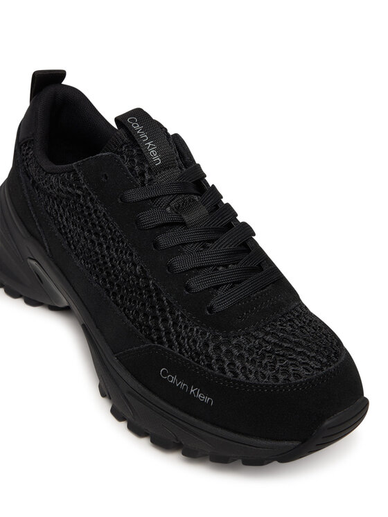 Calvin Klein Calvin Klein Tenisice Hike Runner Lace Up Techmix YW0YW02030 Crna