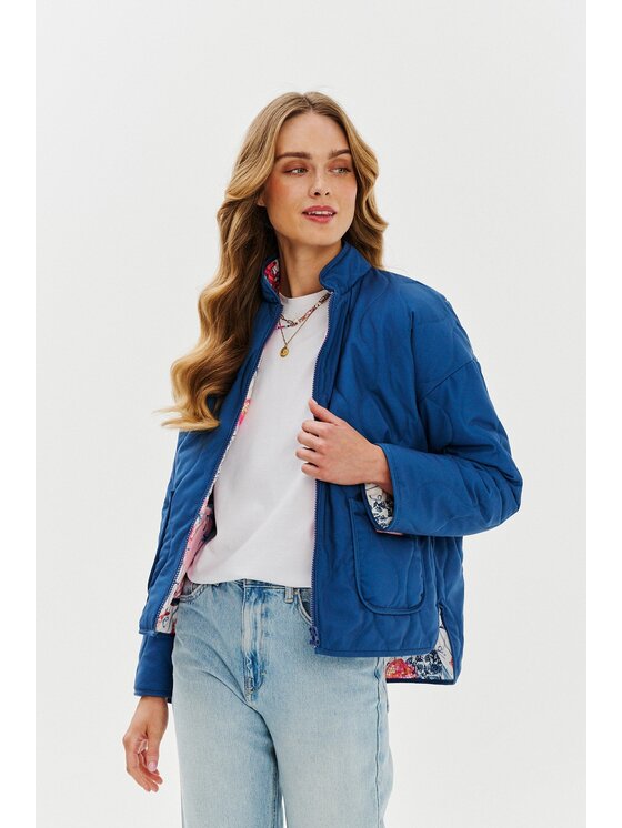 NAOKO NAOKO Bunda pro přechodné období Blue Rebellion Modrá Regular Fit