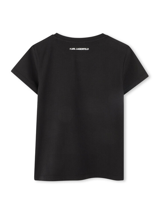 Karl Lagerfeld Kids Karl Lagerfeld Kids T-Shirt Z30489 S Černá Regular Fit