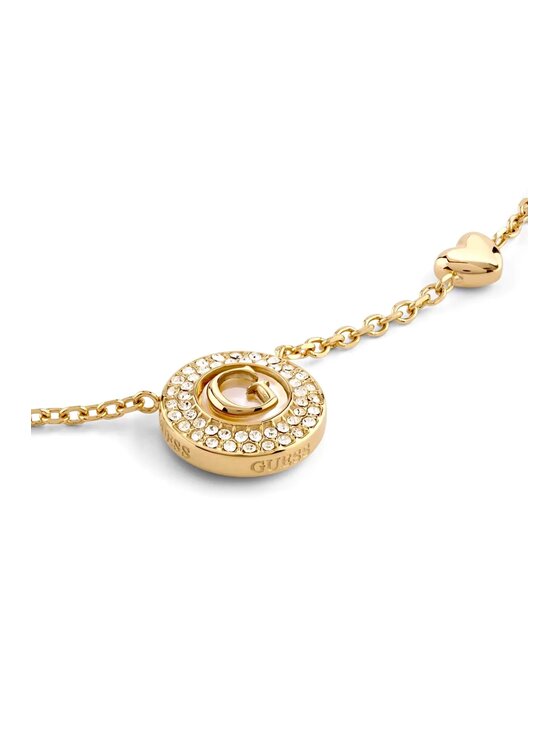 Guess Guess Naszyjnik JUBN06201JW-YG Złoty