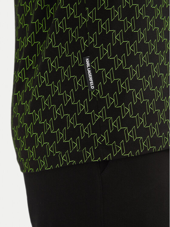KARL LAGERFELD KARL LAGERFELD Marškinėliai 755403 552235 Juoda Regular Fit