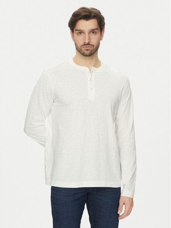 Marc O'Polo Marc O'Polo Marškinėliai ilgomis rankovėmis 522 2246 52064 Écru Regular Fit