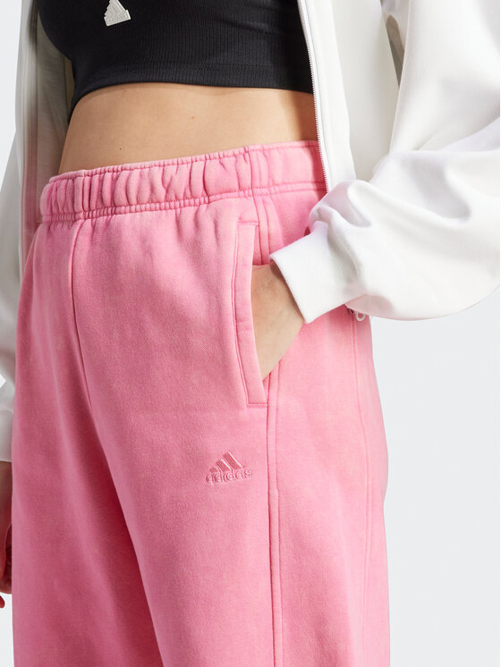 adidas adidas Долнище анцуг ALL SZN Fleece Washed IK4257 Розов Loose Fit