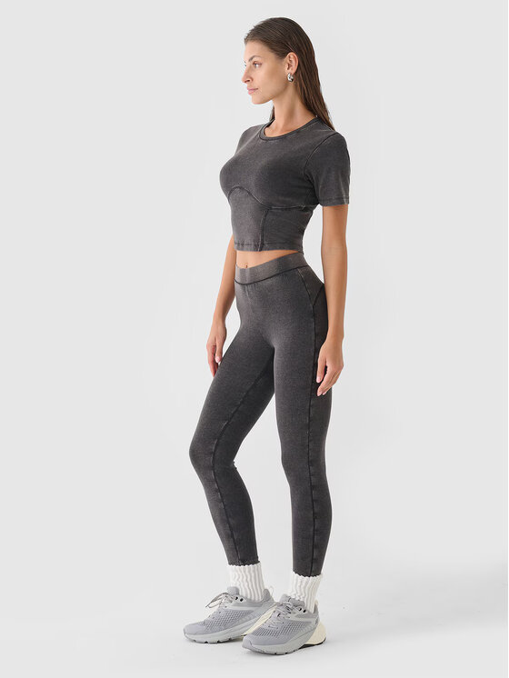 4F 4F Leggings 4FRAW24TTIGF250-20S Nero Slim Leg