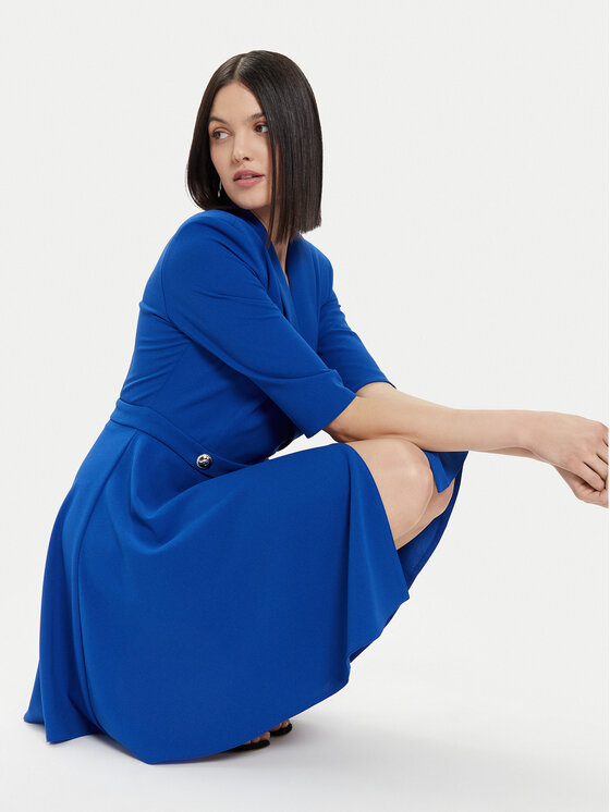 Rinascimento Rinascimento Kokteiļkleita CFC0118280003 Zils Regular Fit