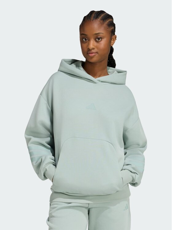 adidas adidas Bluza Future Icons Zielony Loose Fit