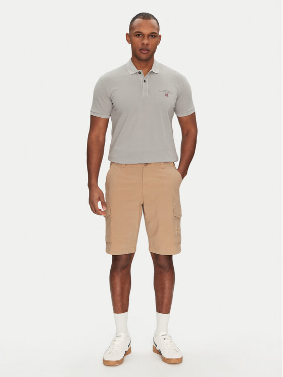 Napapijri Napapijri Poloshirt Elbas NP0A4GDL Grau Regular Fit