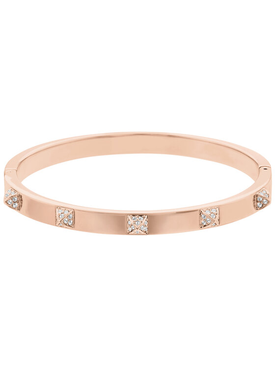 Swarovski Swarovski Bransoletka Tactic Thin Bangle 5098834 Różowe złoto