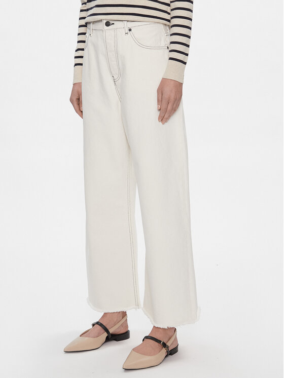 Tommy Hilfiger Tommy Hilfiger Blugi WW0WW40643 Écru Slouchy Fit