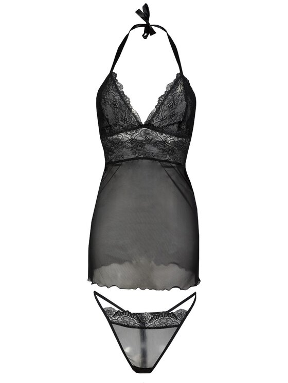 DKaren Lingerie DKaren Lingerie Komplet bielizny Arizona Czarny Classic Fit