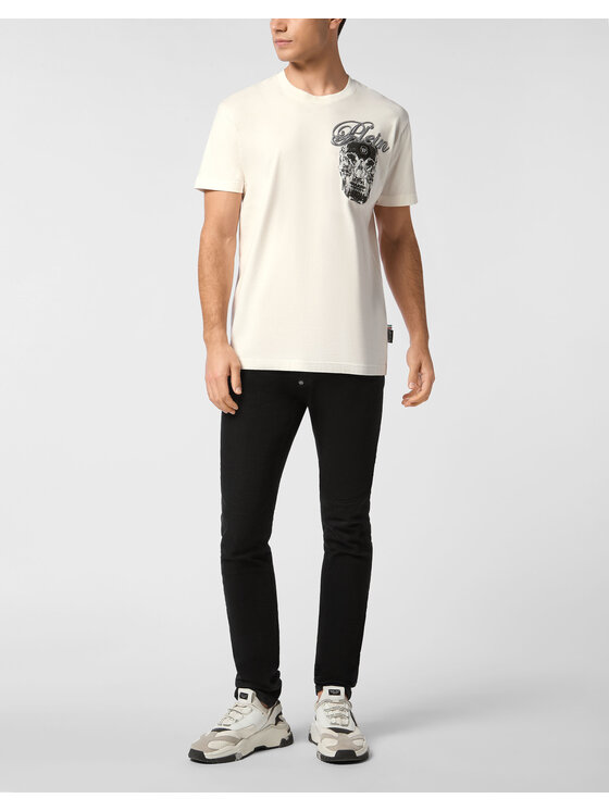 PHILIPP PLEIN PHILIPP PLEIN T-Shirt 27145 Biały Regular Fit