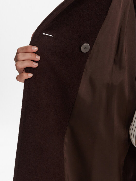 Marella Marella Volneni plašč English 2523016142 Rjava Regular Fit