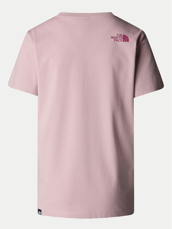The North Face The North Face T-shirt Easy NF0A8A6G Ružičasta Loose Fit