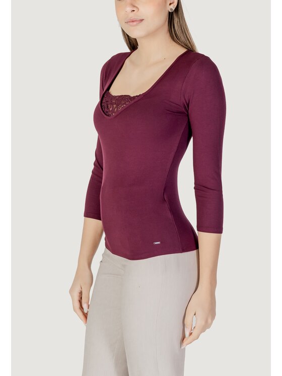 Morgan De Toi Morgan De Toi T-shirt 251-TDOUNIA Viola Shirt Fit